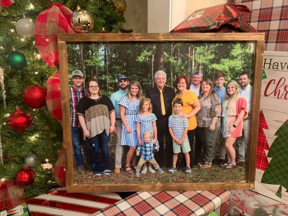 Rustic Stained Wood Framed Photo Pieces