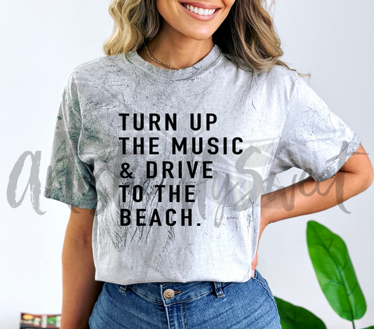 Music & Beach Color Blast Tee